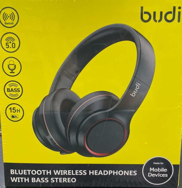 Budi Bluetooth Wireless Headphones - Bass Stereo Sound